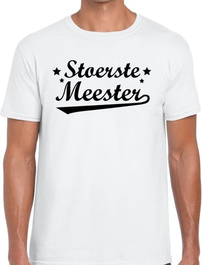 Stoerste meester cadeau t-shirt heren - Einde schooljaar/ meesterdag cadeau S