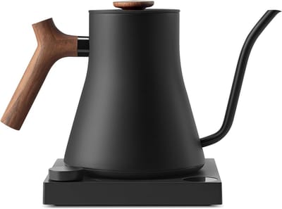 Elektrische Waterkoker - Zwanenhals Ketel - Koffie Thee Zetten - Nauwkeurige Temperatuurregeling - 09 Liter - Mat Zwart