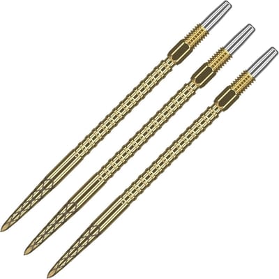 Dartpunten Zwitsers Systeem Goud 35mm Schroefdraad Anti-Slip Grip