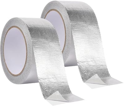 Aluminium Plakband 50 mm x 20 m, Warmtebestendig, Zelfklevend, Ideaal voor Slangen en Auto Toepassingen