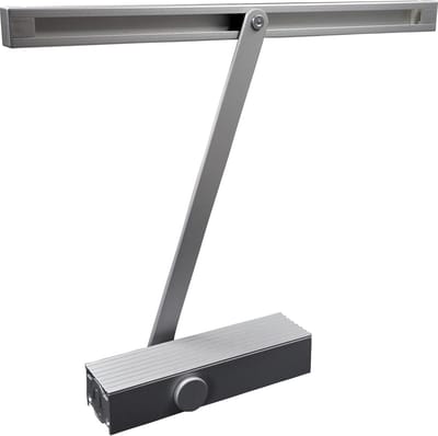 Automatische deursluiter hydraulisch zilverkleurig - variabel instelbaar - glijrail - buiten en binnendeur - automatisch sluitend - 40 kg