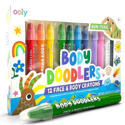 Ooly - Body Doodlers - Gezicht & lichaam krijtjes - Gemakkelijk afwasbaar