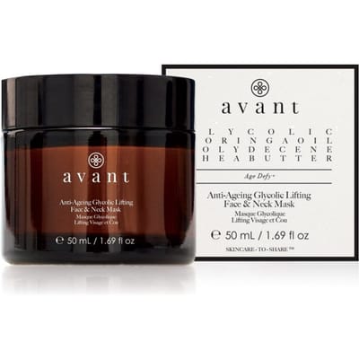 Avant Age Defy+ Anti-Ageing Glycolic Lifting Face & Neck Mask