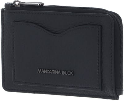 MANDARINA DUCK Leren kaarthouder Mellow Leather Credit Card Holder Nero zwart