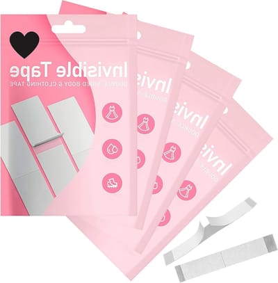 Dubbelzijdig Transparant Fashion Tape – 108 Strips (8,5 x 1,2 cm) – Kleding en Huid Tape – Waterdichte Kleefband voor Dames en Heren – Ideaal voor Mode en Styling