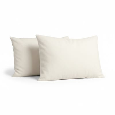 Y-NOT Kussenslopen Set - Soft Fleece Flanel Pearl White - 60x70 cm - 2-pack - Zachte Kussenhoezen voor Comfortabele Nachtrust