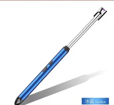 Elektrische aansteker - Plasma - Windbestendig - Oplaadbaar - Blauw - Barbecue - Flexibel - USB - Slot