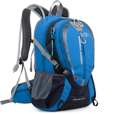 CarryQuest® - 25L Hydratatie Rugzak - Polyester Hiking Backpack met Rugventilatie, Ergonomisch Draagcomfort, Front-/Toploader & 45x30x19 cm - Blauw