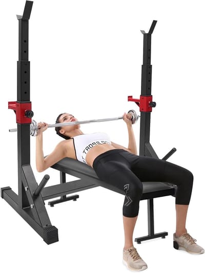 Halterstandaard Multifunctioneel - Krachtrekrek - Kracht Training - Verstelbaar Ontwerp - Max 249.5 kg - Zwart