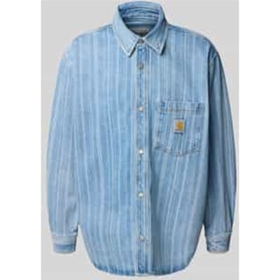 Relaxed fit jeansoverhemd met borstzak, model 'Rylan'