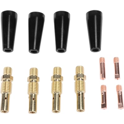 48 Stuks Flux Core Gasloos Mondstuk Tips Kit 0.030 Inch MIG Las Tips Gas Diffuser voor Magnum 100L
