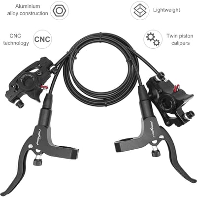 Frein à disque hydraulique pour vélo Étriers avant et arrière en aluminium Rotor de frein à disque Accessoires de vélo Équipement de cyclisme pour route