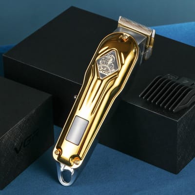 Professionele Draadloze Tondeuse voor Mannen – VGR V-267 – Haartrimmer & Baardtrimmer – LED Display – 2000mAh – Metalen Behuizing