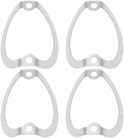 Dailygoods- Buis Retainers - 4 Stuks - Golfvorm - Roestvrij Staal - 46mm Montagebreedte - Geschikt voor 6V6/6L6/5Y3 - Vacuümbuisbevestiging