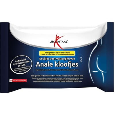 Lucovitaal Anale kloofjes doekjes - 25 Stuks