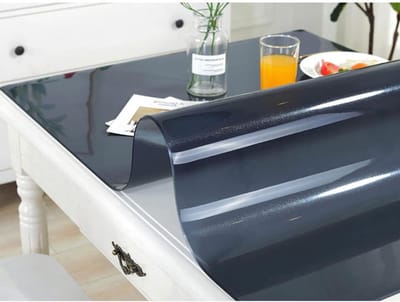 Tafelbeschermer - Beschermfolie - Bureau Beschermen - Waterdicht - 75x120cm - Transparant Zwart