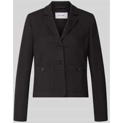 Blazer van viscosemix met reverskraag