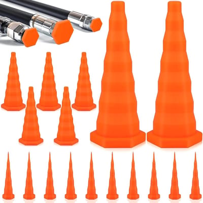 Hydraulische Stoppen en Slangenstoppers, 17 Stukken, Rubberen Conische Sluitingen voor Olieleidingen en Pijpen