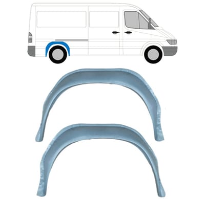 Reparatiepaneel achterste wielkast voor Mercedes Sprinter 1995-2006