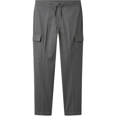 ESMARA MEN Flanellen heren cargobroek (Grijs, S)