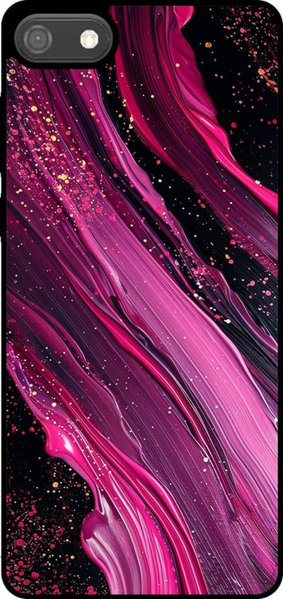 Smartphonica Telefoonhoesje Geschikt voor Huawei Y5 (2018) met marmer opdruk - TPU backcover case marble design - Paars Roze geschikt voor Huawei Y5 (2018)