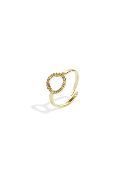 Yehwang Roestvrijstalen minimalistische ringen cirkel