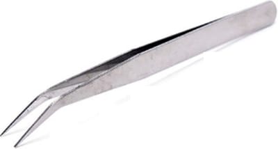 Pincet 9,5 cm gebogen RVS