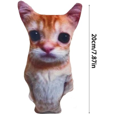 Schattig El Gato Kat Pluche Speelgoed Zacht Knuffeldier Wowwow Kat Poppetje Verjaardag Kerstcadeau voor Kinderen Woondecoratie Verzamelobject