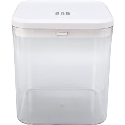 Boîte de rangement verrouillable pour médicaments avec code Boîte de rangement verrouillable pour réfrigérateur, collations, nourriture, téléphone Boîte de verrouillage pour la maison, les dortoirs, le bureau Transparente white