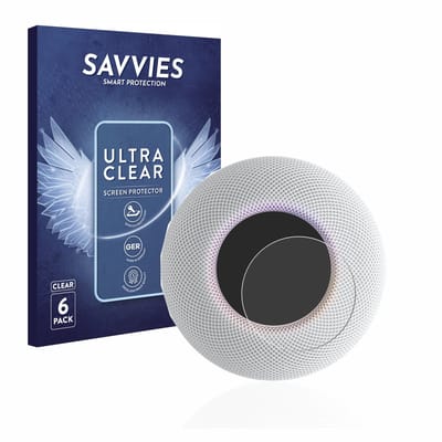 Savvies - Screenprotector voor Apple HomePod mini - Folie Beschermfolie transparant 6 Stuks