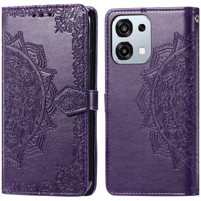 imoshion Hoesje - Geschikt voor Oppo A6 Pro (5G) - Mandala Bookcase - Paars