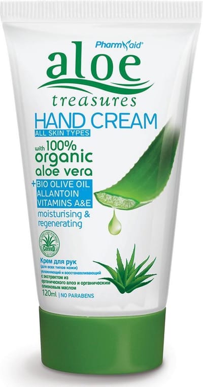 Pharmaid Aloe Treasures Handcrème met Olijfolie – Intensieve Hydratatie & Anti-Aging Verzorging (120ml)