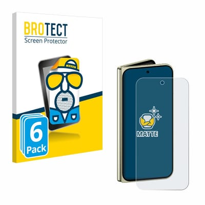 BROTECT - Screenprotector voor Google Pixel 10 Pro Fold - Folie Beschermfolie matte 6 Stuks