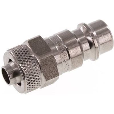RVS DN 7.2 (Euro) Luchtkoppeling Insteeknippel 6x8 mm Push-On - CLP7-N-S-6