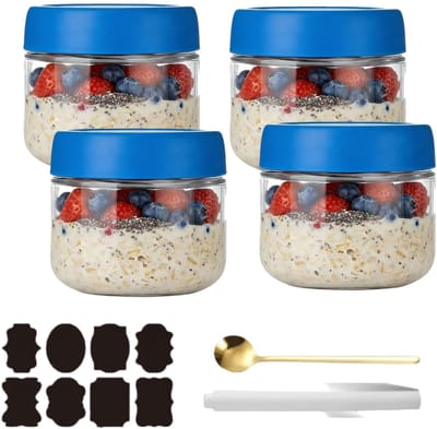 Dailygoods- Weckpot 300ML - Herbruikbare Inmaakpot - Luchtdichte Pot - Glazen Pot - Meal Prep - Brede Opening - Stevig Glas