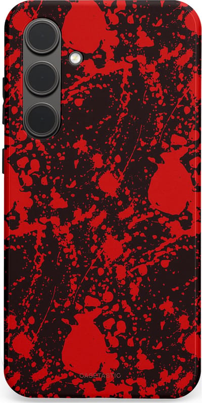 Casetastic Hoesje Geschikt voor Samsung S24 Plus - Stijlvolle Beschermende Duo-layer Case - In de schaduw van bloed