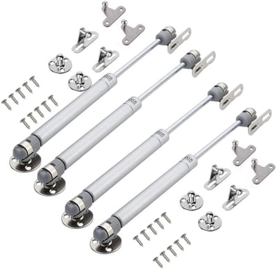 Cosensi- Gasveer 100N - 4 Stuks - Robuust - Pneumatische Steun - Demping Hinge - Geschikt voor Meubel Deuren - Lengte 270mm - Meubelgasveer