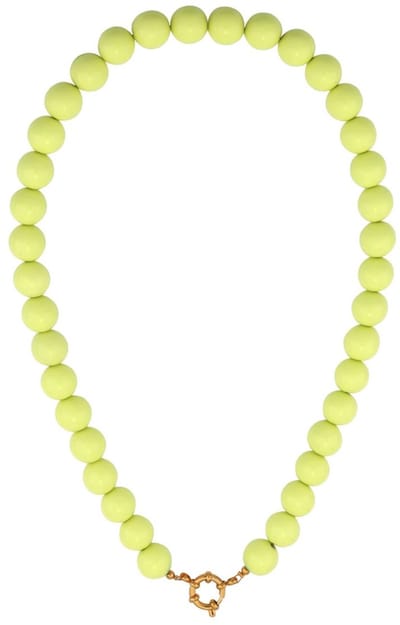 Ketting met kralen en frontsluiting-12mm