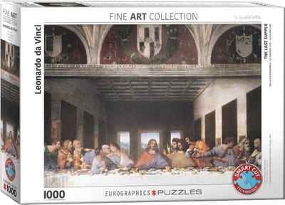 Eurographics - Het Laatste Avondmaal [Il Cenacolo] - Leonardo Da Vinci - 1000 stukjes 68×48cm (b×h) - Fine Art Legpuzzel