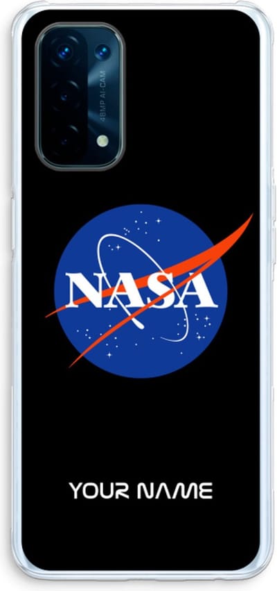 Gepersonaliseerd - Case Company® - Hoesje geschikt voor Oppo A74 5G hoesje - NASA - Soft Cover Telefoonhoesje - Bescherming aan alle Kanten en Schermrand