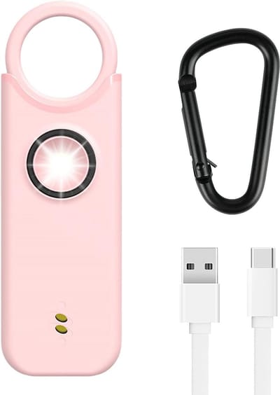Persoonlijk Veiligheidsalarm 135dB met LED Zaklamp en Sleutelhanger voor Zelfverdediging