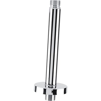 Bras de douche rond en acier inoxydable, support mural pour pommeau de douche de plafond de salle de bain 6 inches black
