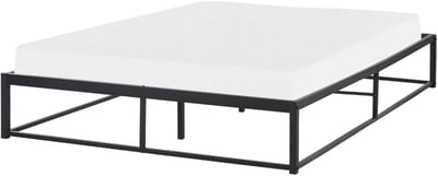 VIRY - Tweepersoonsbed - Zwart - 140 x 200 cm - Metaal