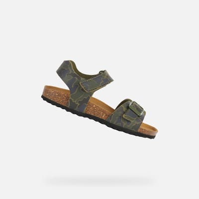 GEOX GHITA JONGENS Sandalen - CAMOUFLAGE - Maat 28