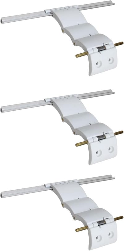 Garagedeur Slot - Vergrendeling Deur - Extra Beveiliging - Schuif Beveiliging - 25cm Lengte - Wit