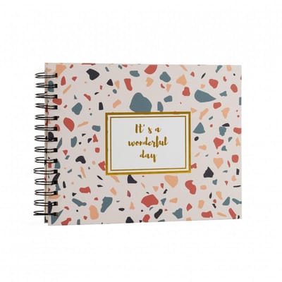 Plak fotoalbum - Hofmann - Wonderful day - 40 pagina's 18x24 cm- roze - Mod. 1692