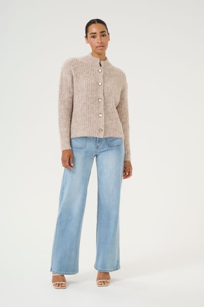 Kaffe KAane Knit Cardigan Dames Vest - Maat L