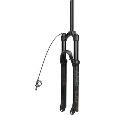 Fourche avant pneumatique ultra-légère pour VTT 29 pouces avec télécommande en alliage de magnésium Rebound Remote control noir