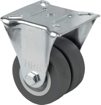 Meubelwiel - Dubbele rol - Meubels verplaatsen - 100 kg draagvermogen - 50 mm wiel diameter - Zilver