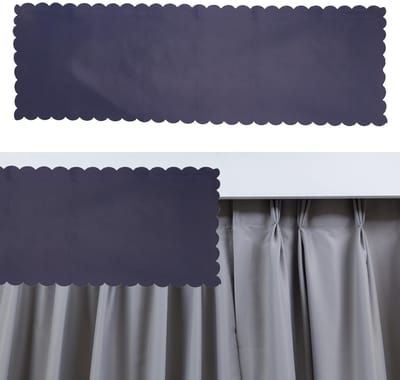 Dailygoods- Gordijn Volledige Verduistering - Verduisteringsgordijn - Lichtblokkerende Gordijnen - Marineblauw - Eenvoudige Installatie - 90 x 30 cm